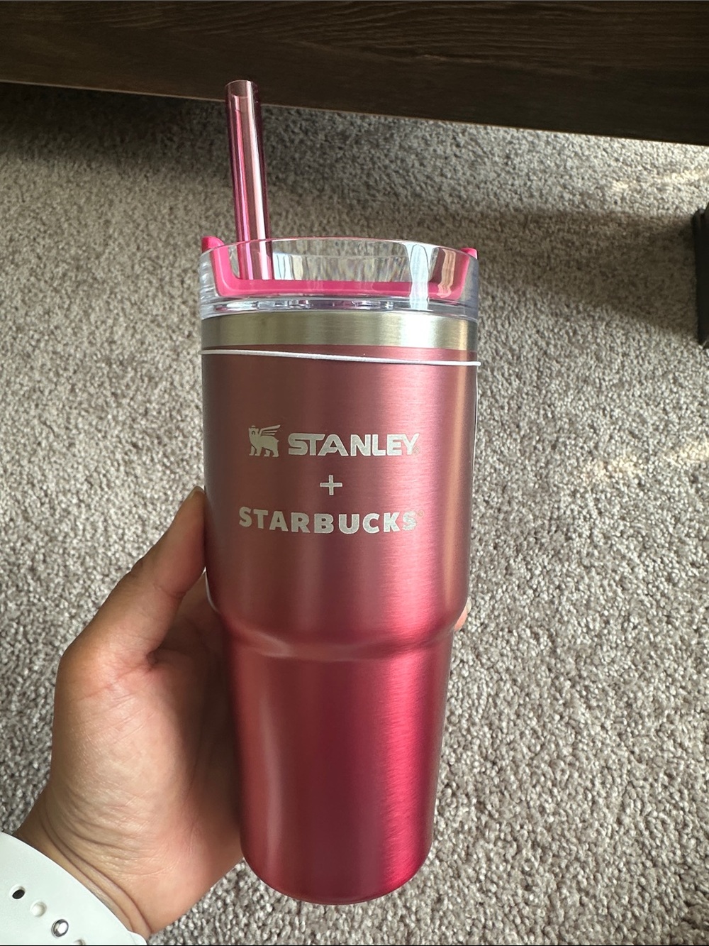 Stanley x Starbucks Japan Pink Stainless Travel Tumbler